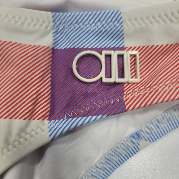 Solid & Striped The Elle Bikini Bottom in Beach Plaid - Picture 3 of 8